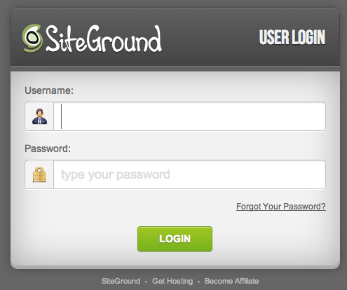 Siteground Login