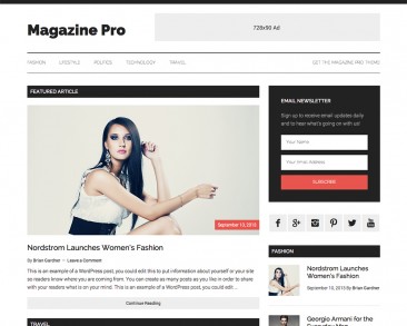 Magazine Pro theme screenshot