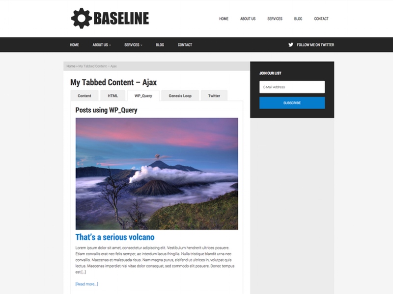Tabbed Content via AJAX in Genesis The Stiz Media, LLC