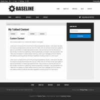 Tabbed Content Page Template
